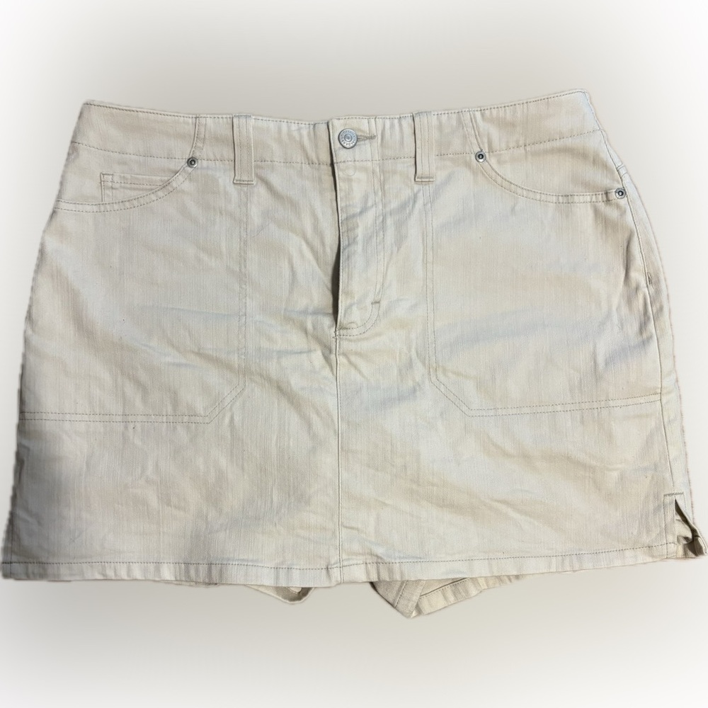 Gloria Vanderbilt Khaki Skort Size 14 | Classic Casual Golf Summer Skirt Shorts